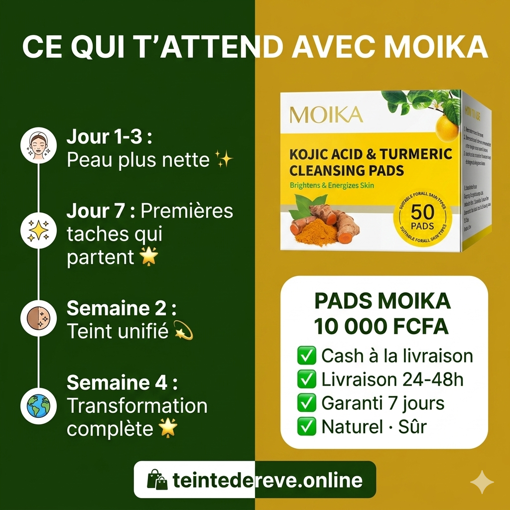 Pads Eclat Anti-Taches au Kojic & Curcuma | Resultats visibles en 7 jours