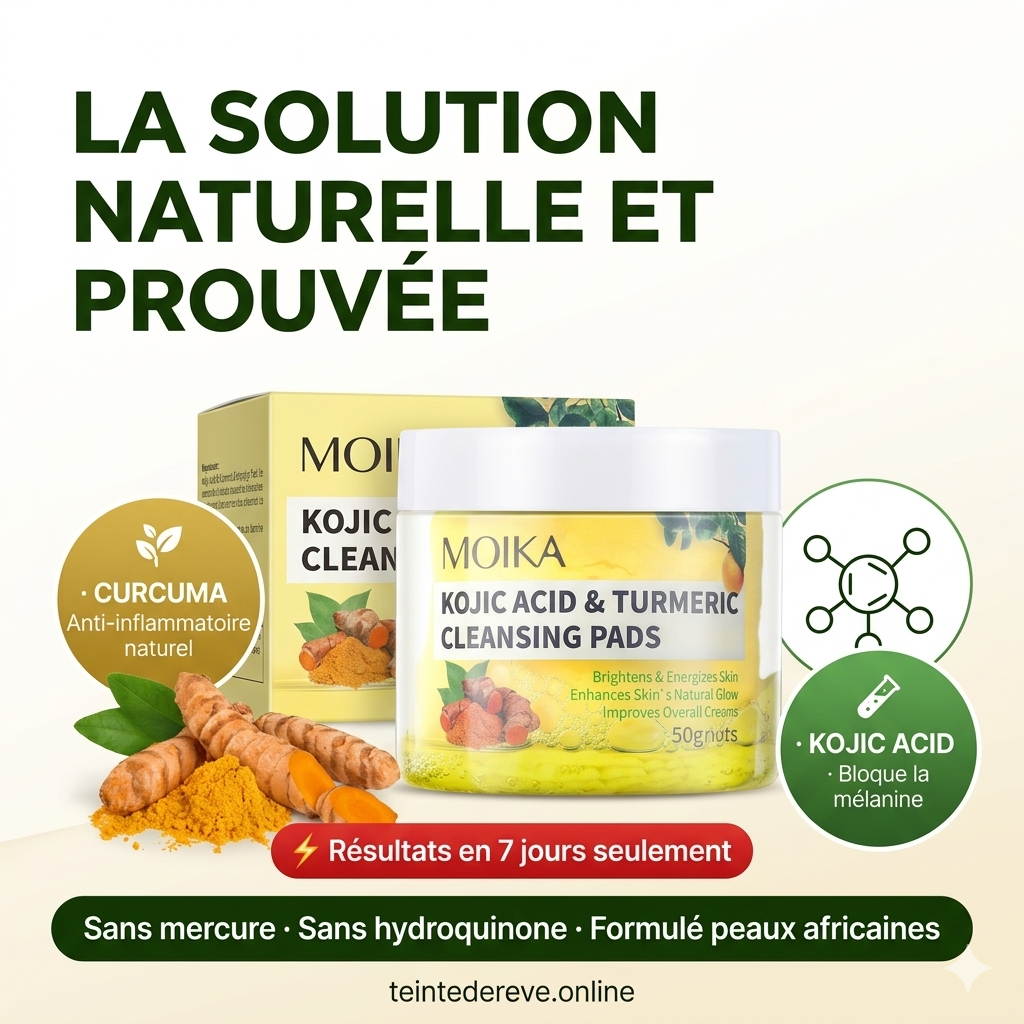 Pads Anti-Taches au Kojic et Curcuma, Résultats  en 7 Jours