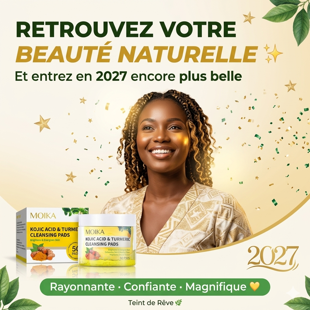 Pads Anti-Taches au Kojic et Curcuma, Résultats  en 7 Jours