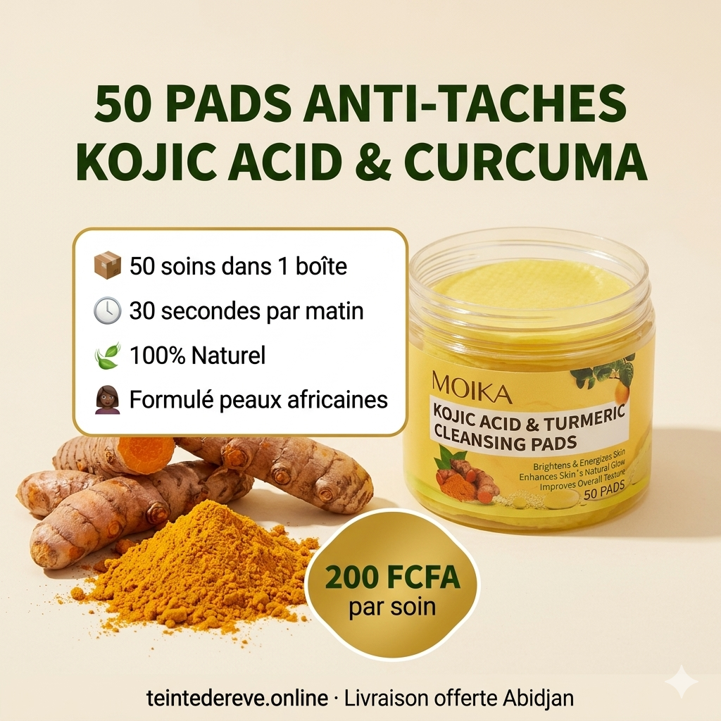 Pads Eclat Anti-Taches au Kojic & Curcuma  | Resultats visibles en 7 jours